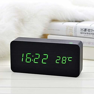 VST-862 Digital Voice Control Wooden Clock (P02110)