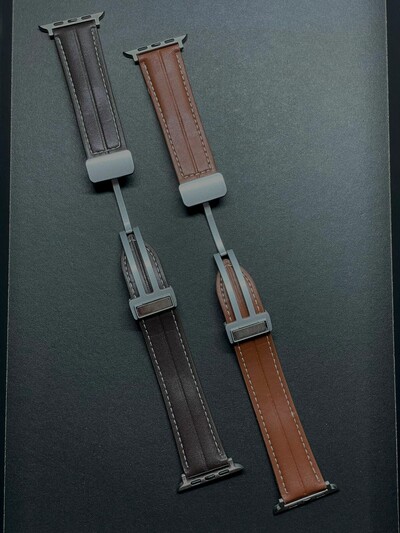 Leather Magnetic Folding Strap (42-49) (P02573)