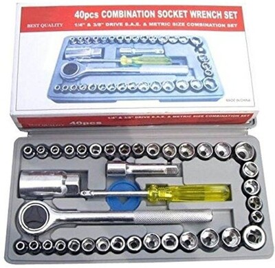 40 Pcs Combination Socket Wrench Set (P00300)