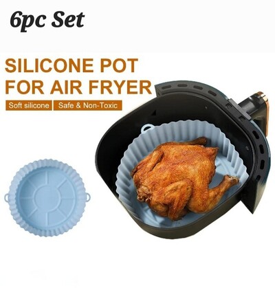 6 Pcs Silicone Pot Air Fryer (P02513)